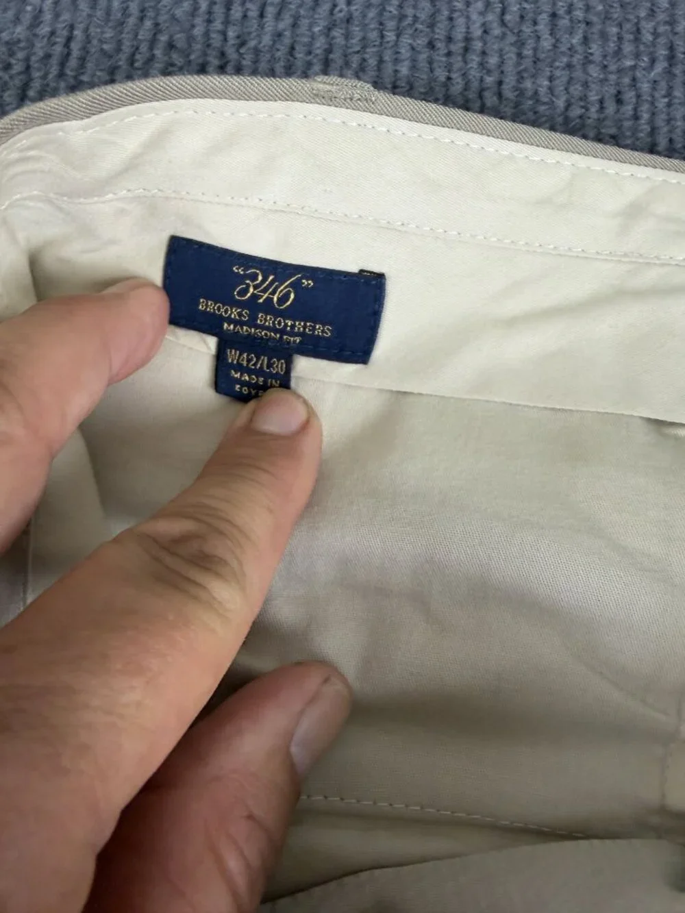Brooks Brothers Mens Madison Fit Pleated Light Brown Dress Pants 42x30